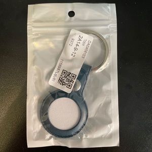 Leather AirTag Case (Blue)